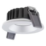 Ledvance Faretti LED Air Fix Aluminium Argento 6W 510lm 36D - 930 Luce Calda | Ritaglio 68mm - IP65 - Miglior resa cromatica - Dimmerabile