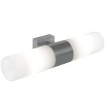 Nordlux Tangens Luce Da Parete Vetro e Metallo Grigio | IP44 - Adatto per 2x E14