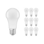 Confezione Multipack 10x Osram CLASSIC LED E27 Pera Ghiaccio 8.5W 806lm - 840 Bianco Freddo | Sostitutiva 60W
