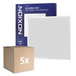 Confezione Multipack 5x Noxion Pannello A LED Ecowhite V4.0 28W 3360lm CCT  |  600X600 UGR<19