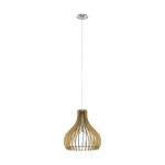 Eglo Luce Pendente Tindori Acciaio Nichel Satinato | IP20 - Adatto per 1x E27 