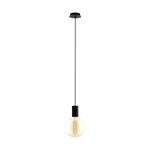 Eglo Luce Pendente Pozueta Acciaio Nero | IP20 - Adatto per 1x E27 