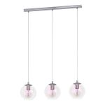 Eglo Luce Pendente Ariscani 2 Acciaio Cromo | Adatto per 3x E27