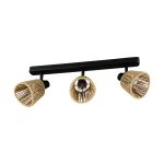 Eglo Luce da soffitto Keelby Acciaio Nero | IP20 - Adatto per 3x E14 