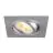SLV New Tria 75 Faretti Aluminium Grigio Piazza | Ritaglio 75mm - Adatto per 1x GU10 