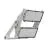 Ledvance Proiettore LED Max Aluminium Grigio 900W 140500lm 65x120d - 830 Luce Calda -  | IP66 - Asimmetrico