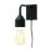 It's about RoMi Luce Da Parete Madrid Ferro Nero S | Adatto per 1x E27 