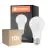 Confezione Multipack 10x Ledvance Classic LED E27 Pera Ghiaccio 8.5W 806lm - 827 Bianco Molto Caldo | Sostitutiva 60W