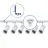 Bright Choice Set completo 1-Fase Rail L 1 x 2 Metro Bianca | incl. 6x Faretti + GU10 2700K 3W Dimmerabile + Tappo Di Chiusura, Connettore di Alimentazione e L -Connettore