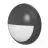 Noxion Bulkhead LED Pro V2 12/16/20W 2400lm - 830-840-865 CCT | 325mm - IP65 + Palpebra Il Anello Nero