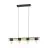 Eglo Luce Pendente Bailrigg Acciaio Legna Nero Marrone | IP20 - Adatto per 4x E27 
