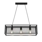 D'Lite Luce Pendente Merkem Ghiaccio Nero | Adatto Per 3x E27