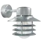 Nordlux Vejers Luce Da Parete Acciaio Zincato e Vetro Grigio | IP54 - Adatto per E27