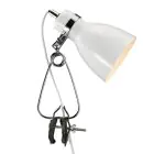 Nordlux Lampada Da Tavolo Cyclone Clamp Metallo Bianca | Adatto per 1x E14