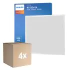Confezione Multipack 4x Philips Pannello A LED CoreLine RC132V 26W 3400lm - 830 Luce Calda -  | 60x60cm - UGR 
