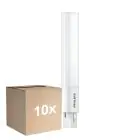 Confezione Multipack 10x Philips CorePro PL-S LED 5W - 840 Bianco Freddo | 2-Pin - Sostitutiva 11W