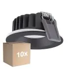 Confezione Multipack 10x Ledvance LED  SPOT AIR FIX Aluminium  6W 480lm 36D - 927 Bianco Molto Caldo | Ritaglio 68mm - IP65 - Miglior Resa Cromatica -  Dimmerabile