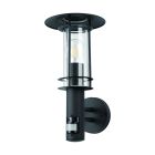 Eglo Luce Da Parete Lisio 1 Acciaio Inossidabile Nero | IP44 - Adatto per 1x E27 - Sensore Di Movimento