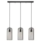 Eglo Luce Pendente Roccamena Nero, Rame | Adatto per 3x E27