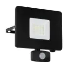 Eglo Luce Da Parete Faedo 3 Aluminium Nero 31W 3400lm - 850 Bianco Freddo | IP65 - Sensore Di Movimento