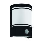 Eglo Luce Da Parete Cerno Acciaio Nero | IP44 - Adatto per 1x E27 - Sensore Di Movimento