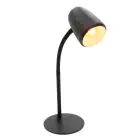 Eglo Lampada Da Tavolo Carlo Acciaio Nero | Adatto per 1x E14
